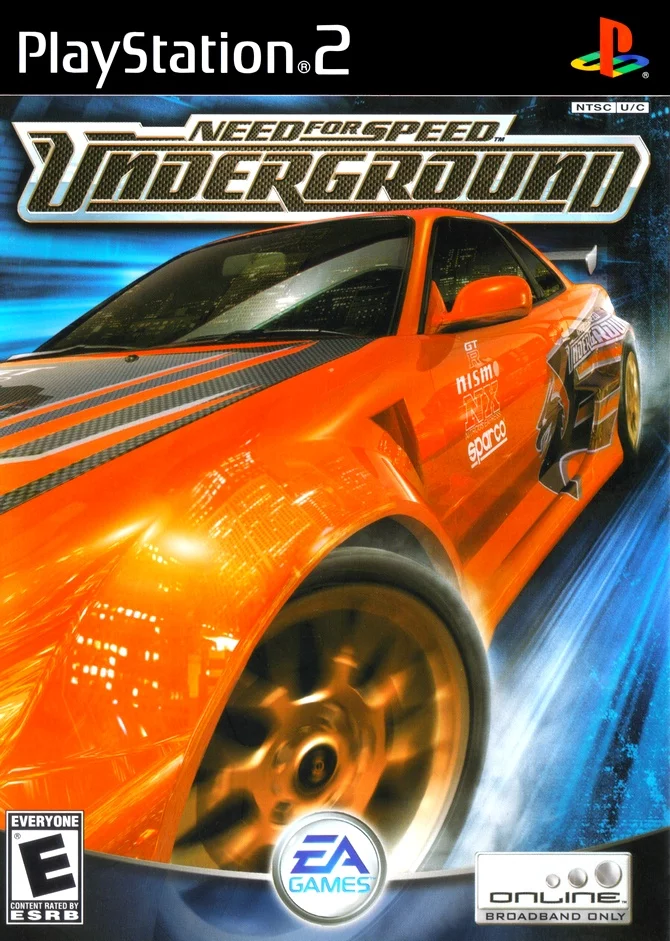 Need For Speed Underground (PS2 iso полностью на русском)