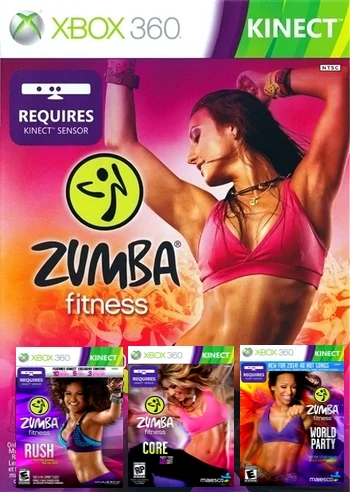 Zumba Fitness Все части игр (Freeboot Xbox 360 Kinect)